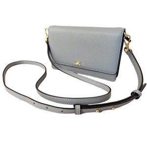 Michael Kors Gray Leather Wallet Bag